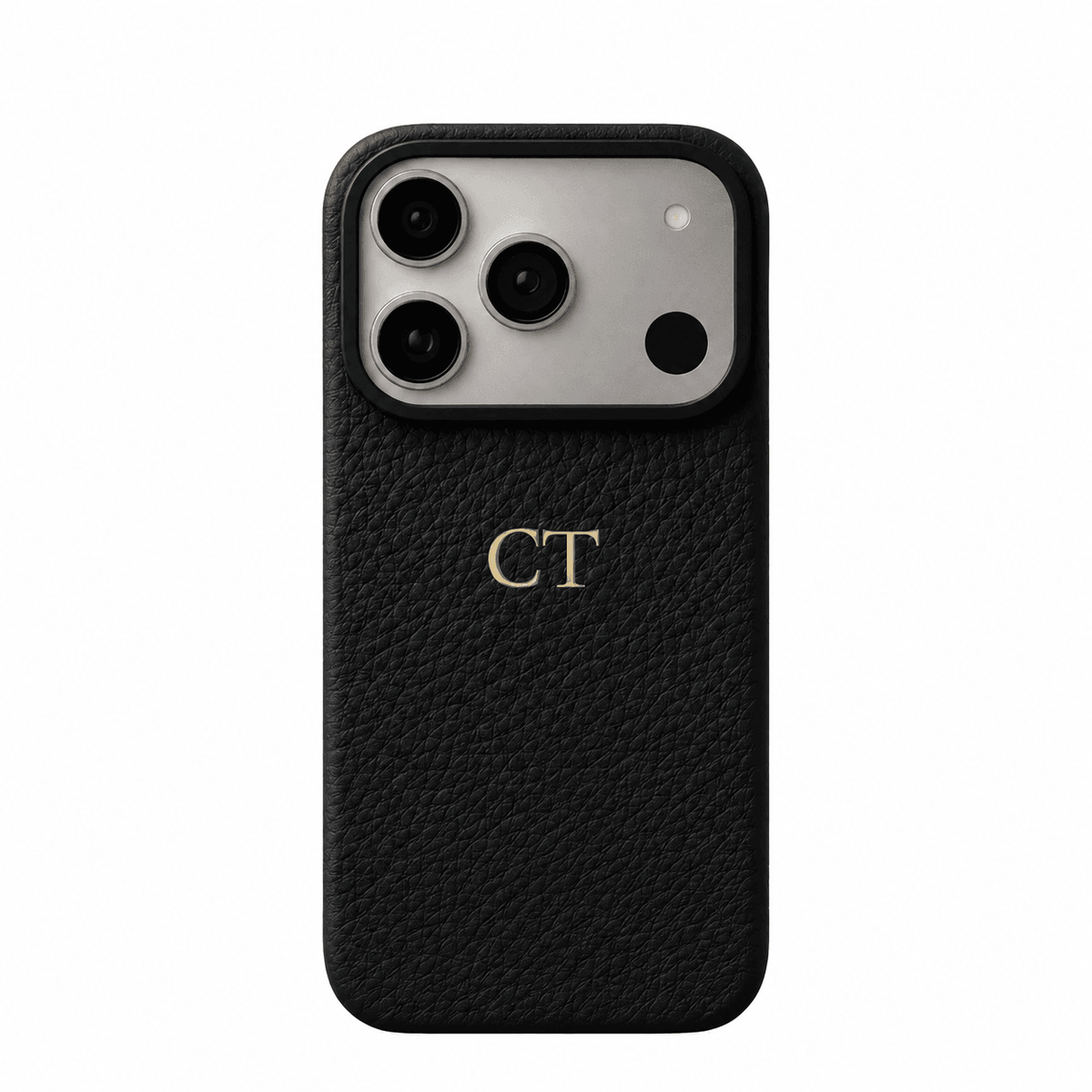 Genuine Pebble Leather Personalised Phone Case