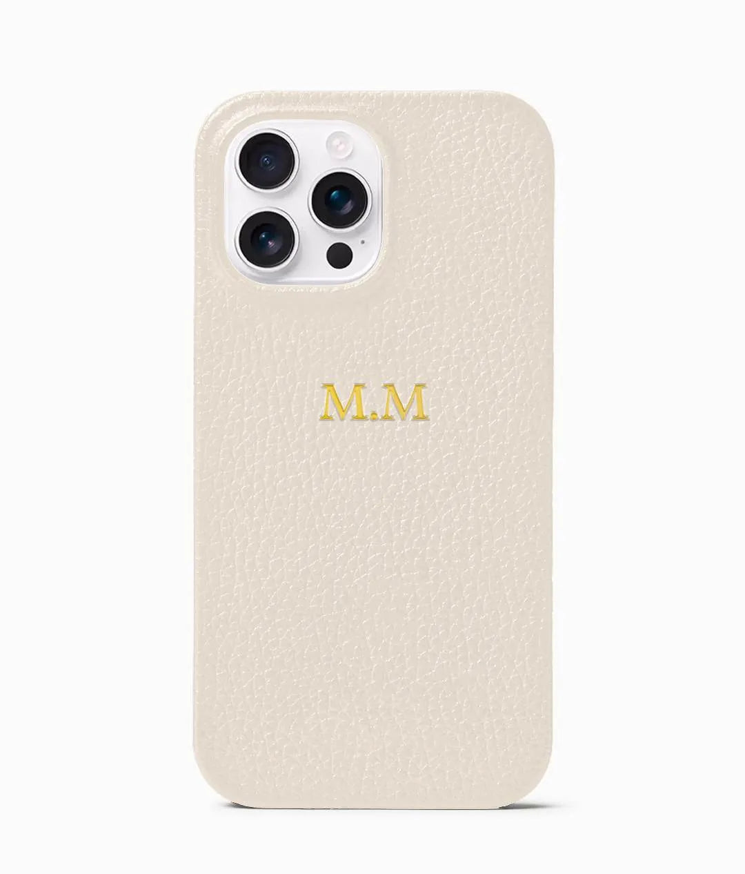 Cream Pebble Vegan Leather Phone Case