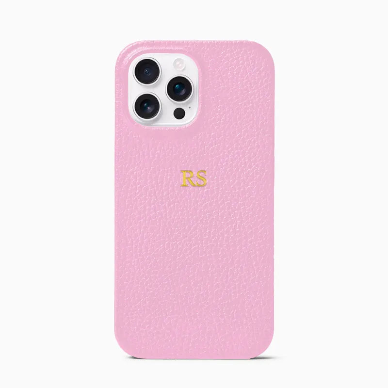 Pink Pebble Vegan Leather Phone Case