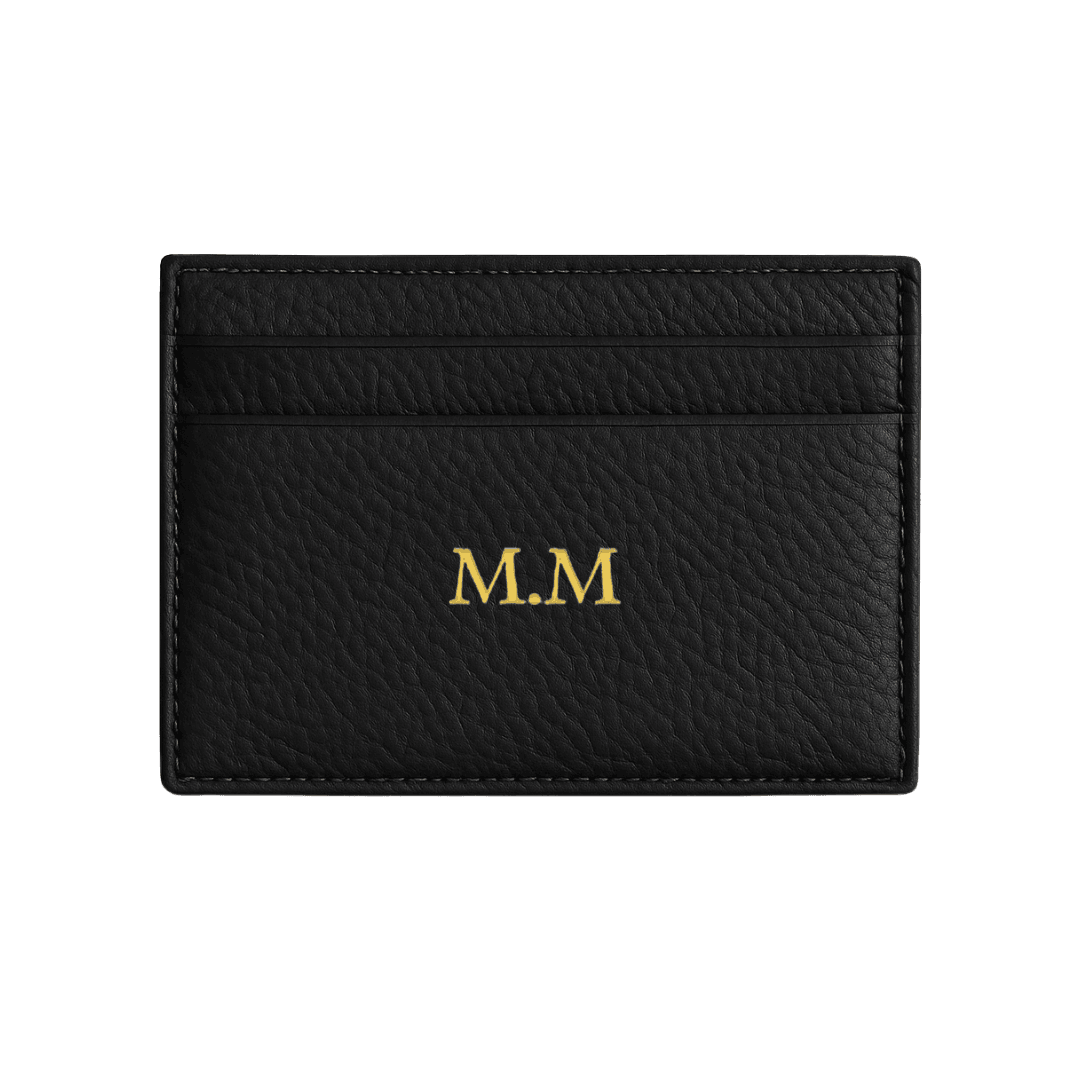 Pebble Leather Card Holder