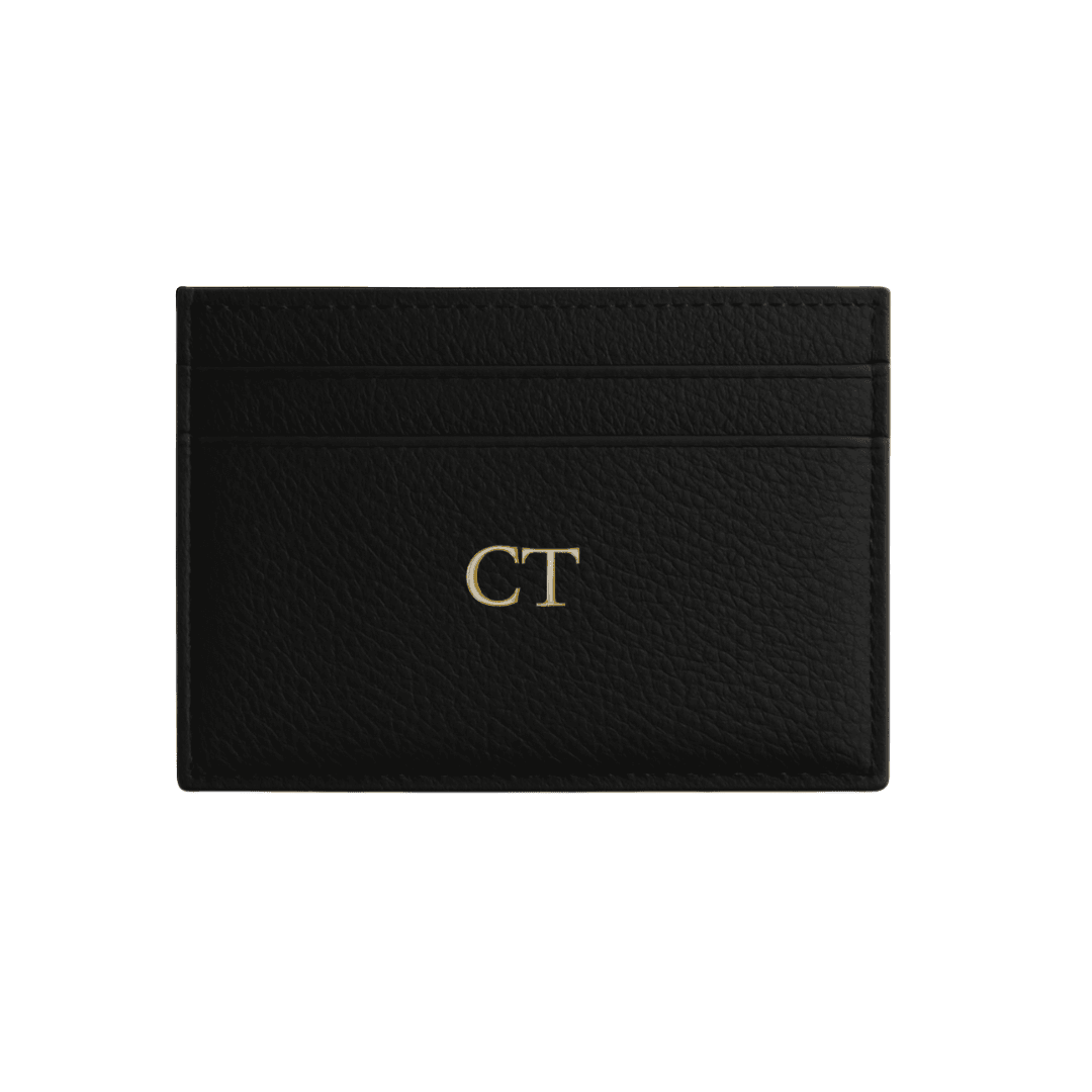 Personalised Vegan Leather Card Holder