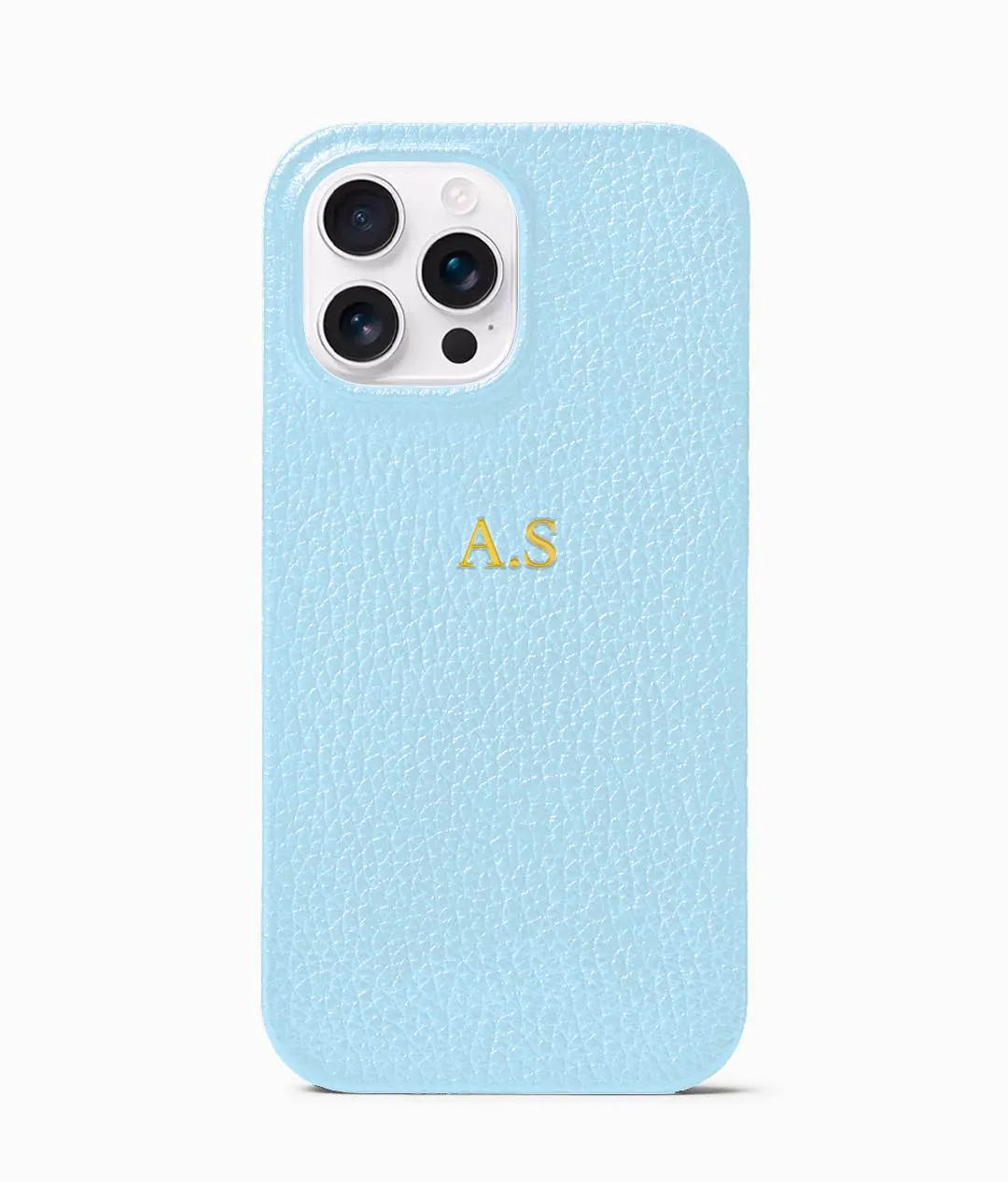 Blue Pebble Vegan Leather Phone Case