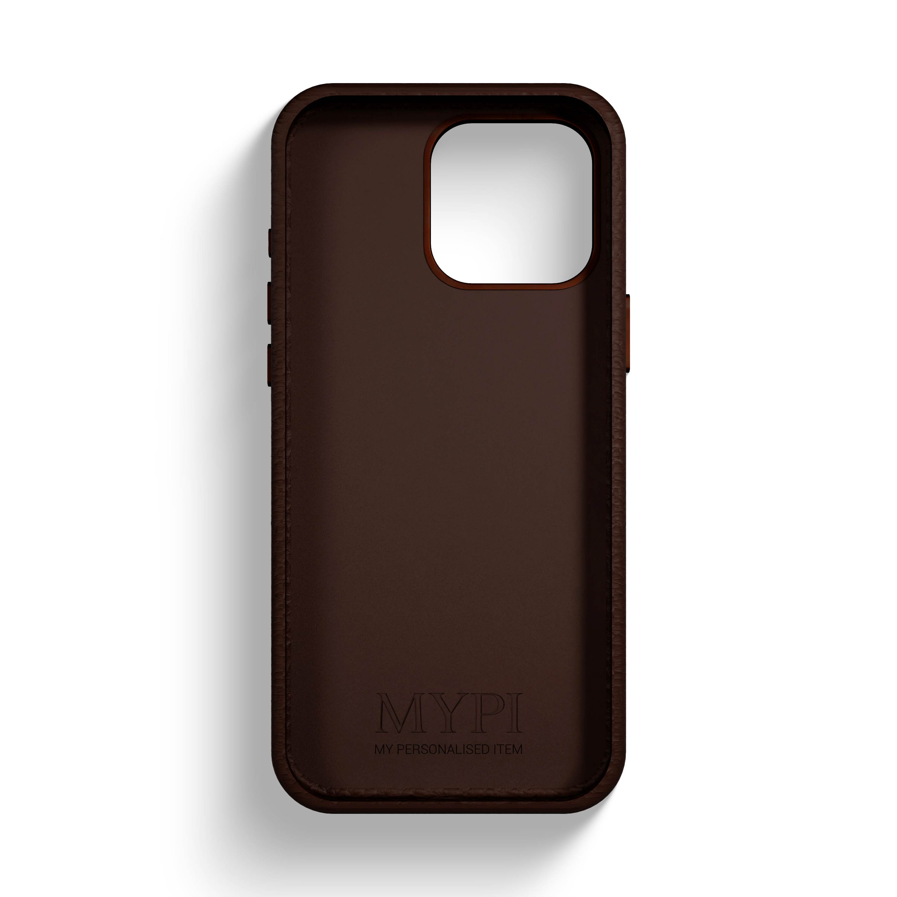 Brown Genuine Pebble Leather Gift Set | Phone Case & Card Holder