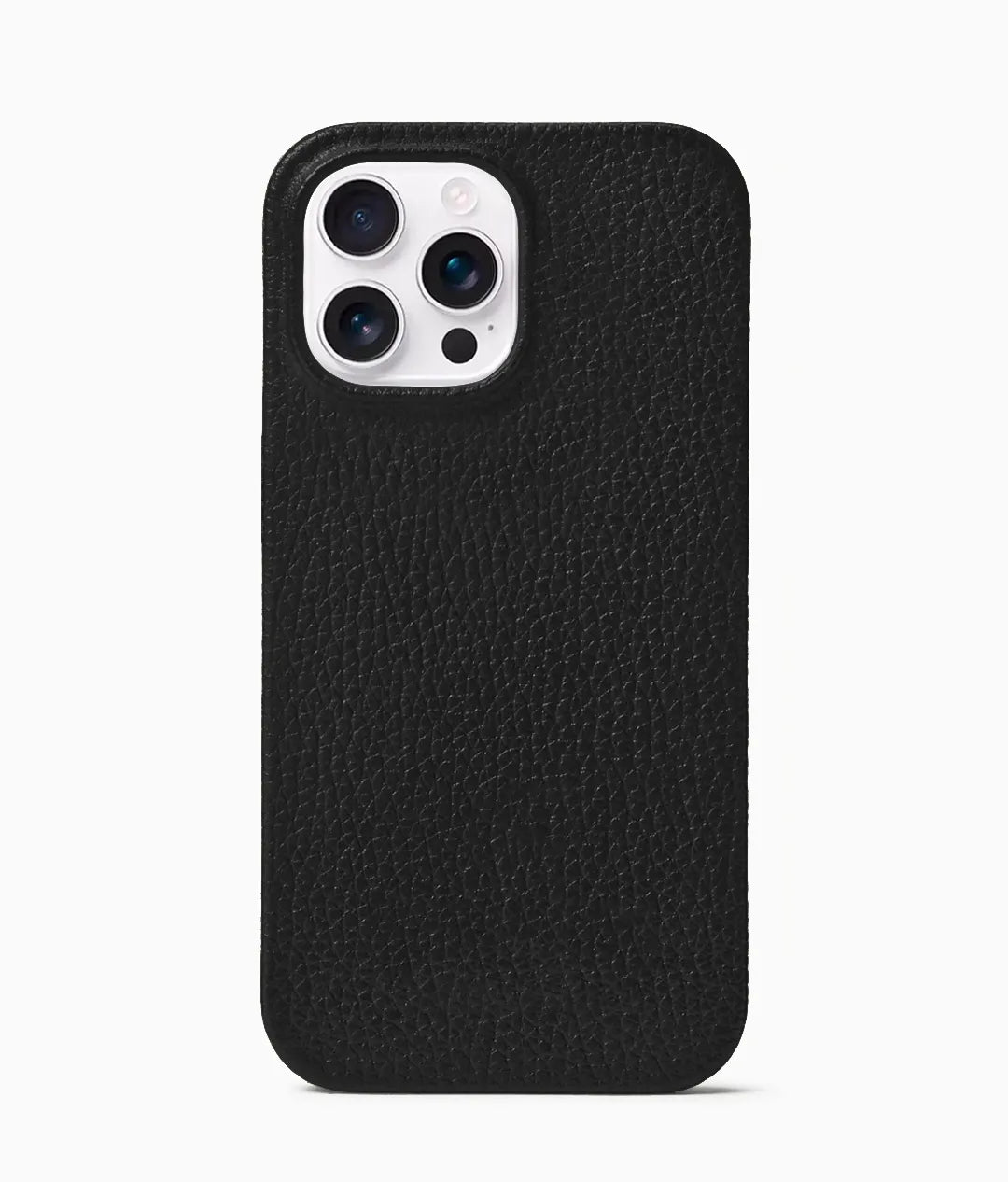 Black Pebble Leather Phone Case