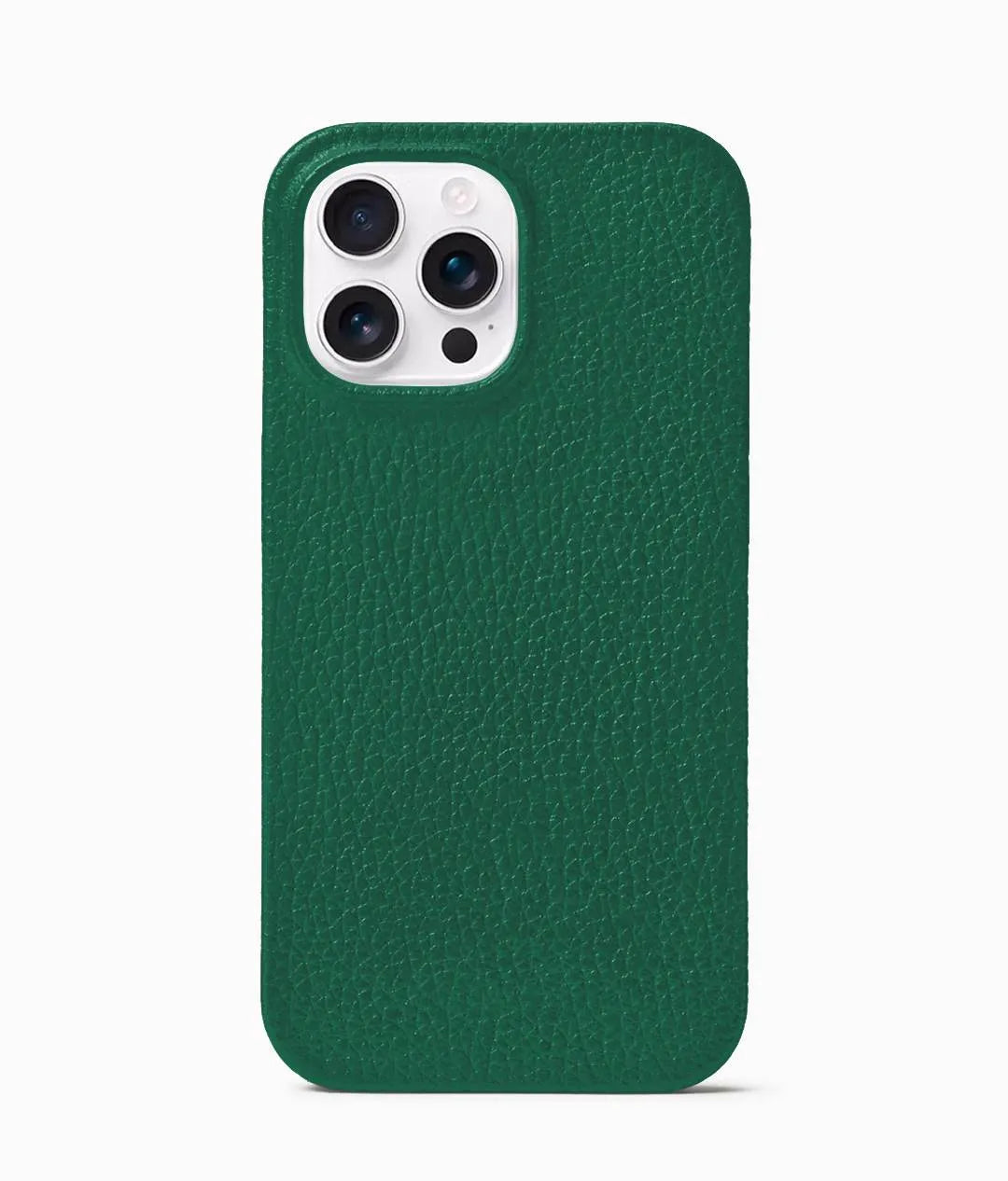 Green Pebble Vegan Leather Letter Phone Case