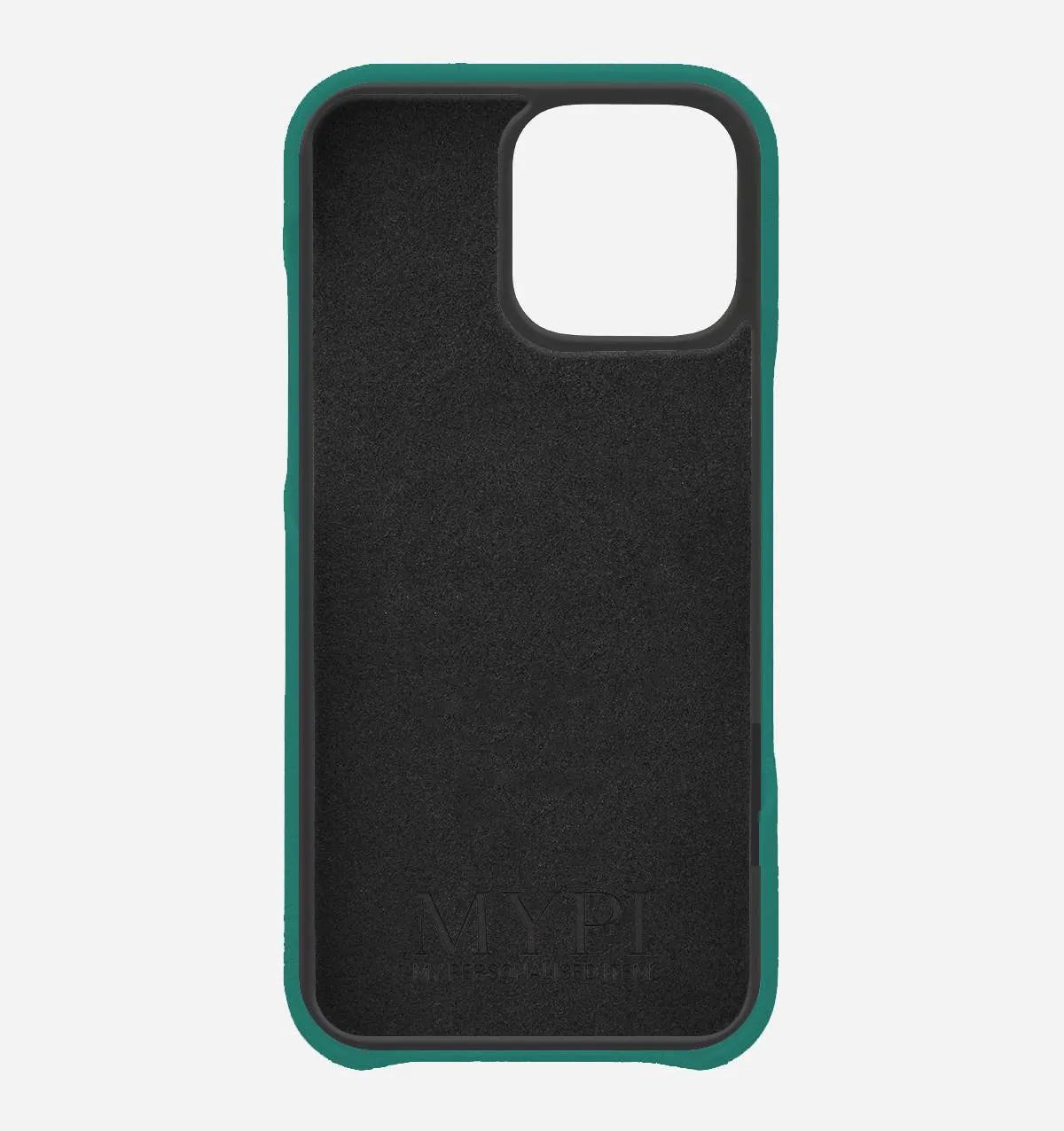 Green Pebble Vegan Leather Letter Phone Case