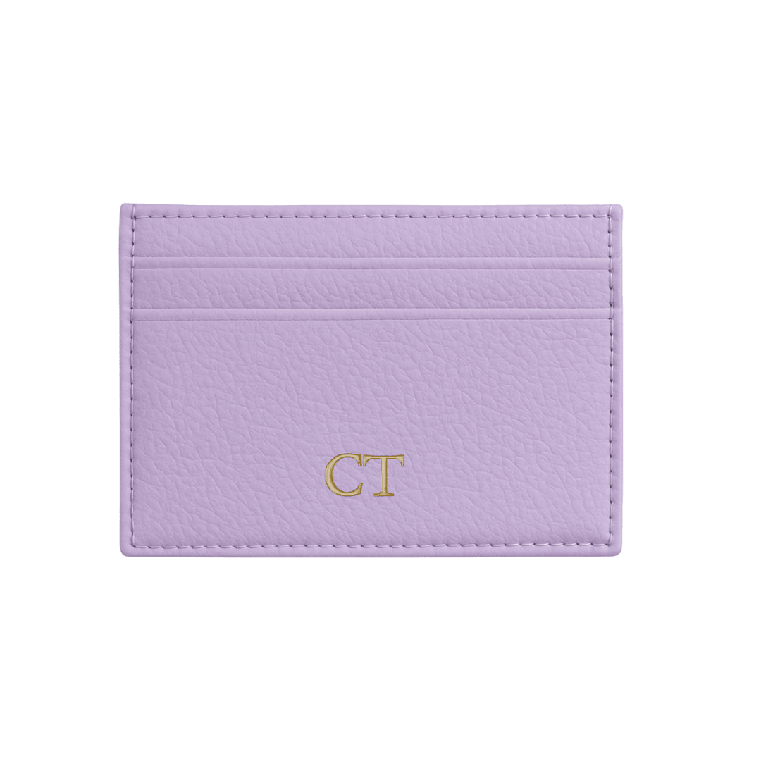 Personalised Vegan Leather Card Holder