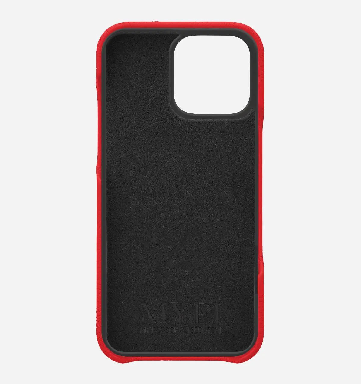 Red Pebble Vegan Leather Phone Case