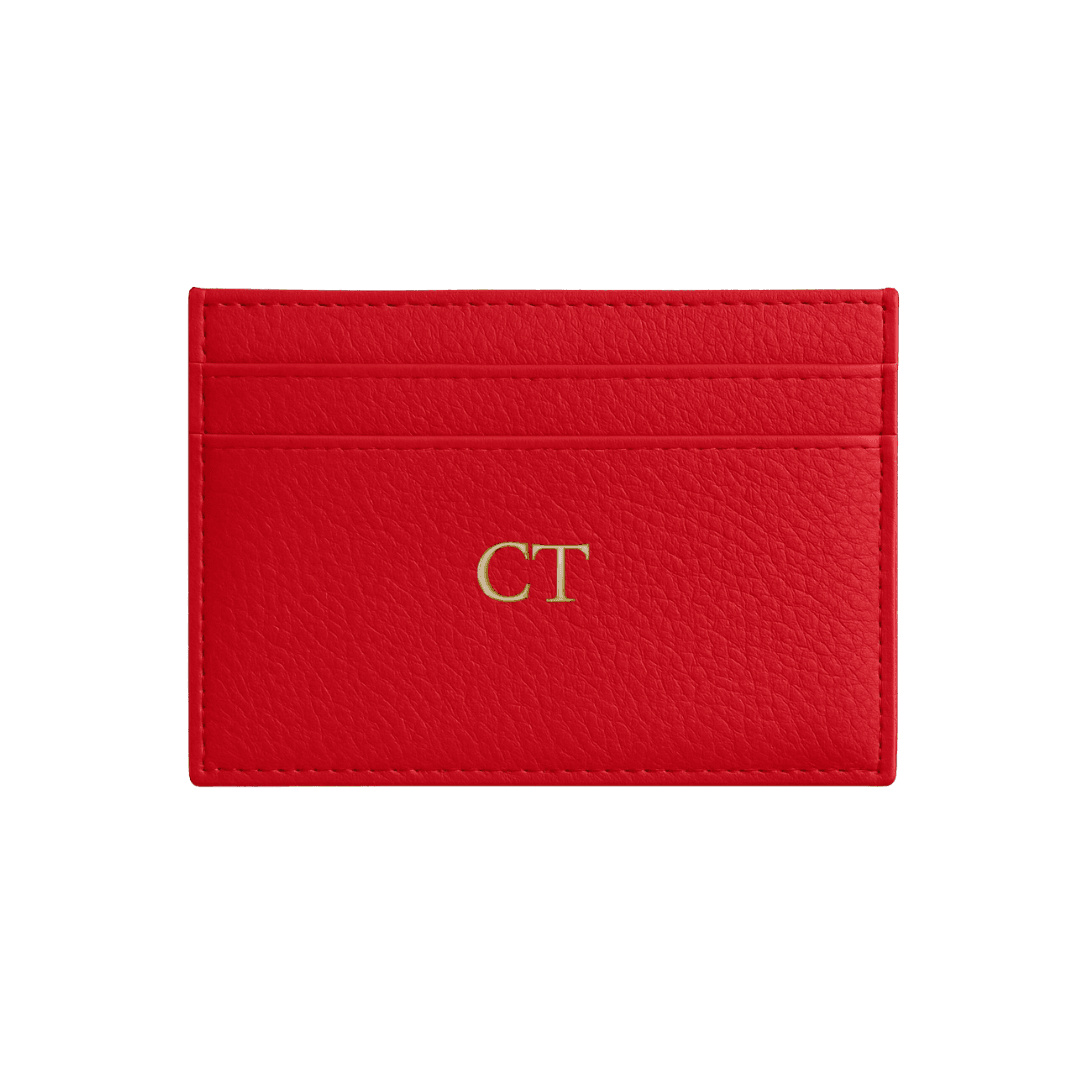 Personalised Vegan Leather Card Holder