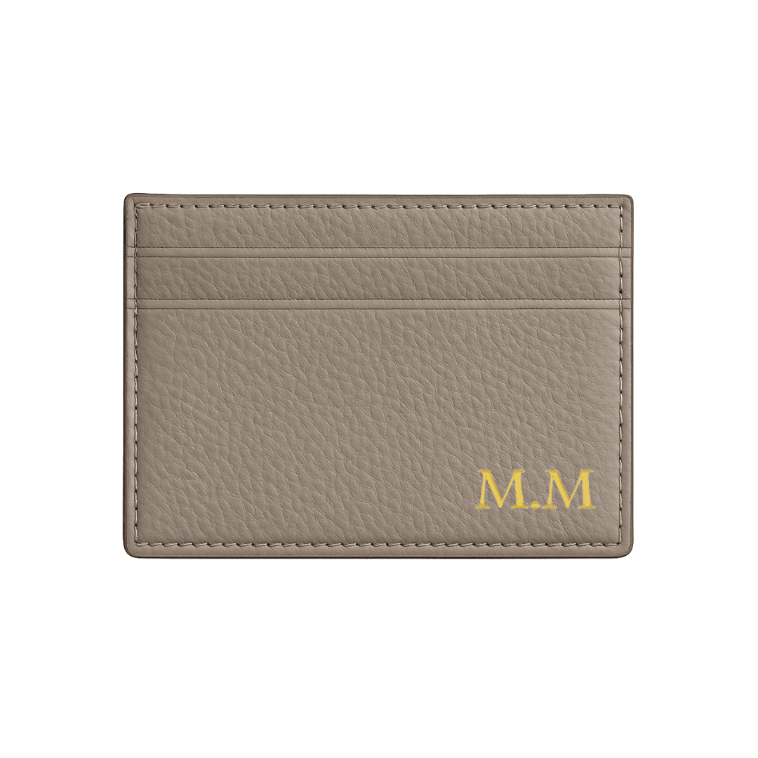Pebble Leather Card Holder